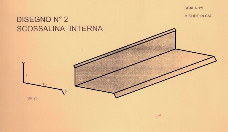 SCOSSALINA in Acciao Inox Spessore 6 10
