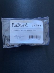 PUNTA FASTER HSS SUPER CORTA 4MM